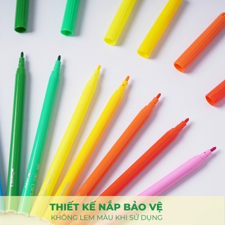 Dạ Màu MONDEZ 12-24 Màu, Màu Sắc Tươi Sáng, Rõ Nét, Không Phai, Chất Liệu Nhựa Cao Cấp M70011/M70012/M70013