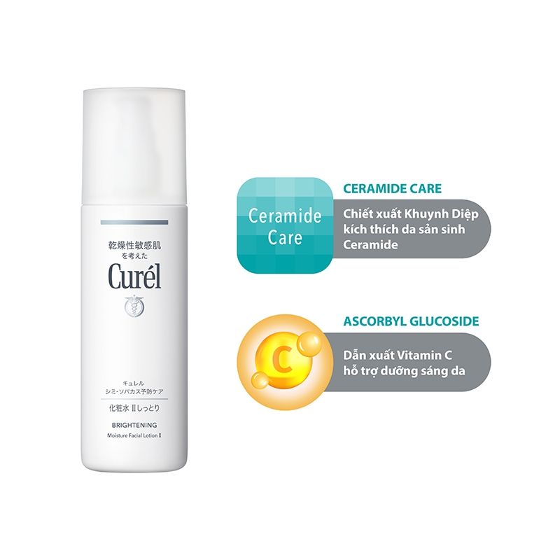 Ảnh Dưỡng Sáng Da - Curel Lotion Dưỡng Ẩm Sáng Mịn II Brightening Moisture Facial Lotion II 140ml 2