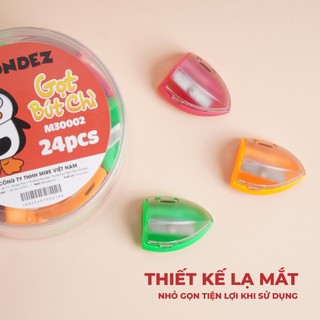 Combo 3 Chiếc Gọt Bút Chì Làm Bằng Kim Loại Không Gỉ MONDEZ, Sử Dụng Cho Các Loại Chì Gỗ M30002