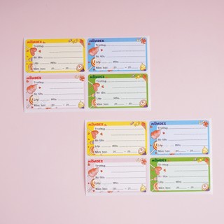 Nhãn Vở Có Keo Dán Sẵn MONDEZ Thiết Kế Hình Candy Dễ Thương, Chất Liệu Giấy Bóng Nổi Bật, Bám Dính Tốt M90004 (40x70mm)