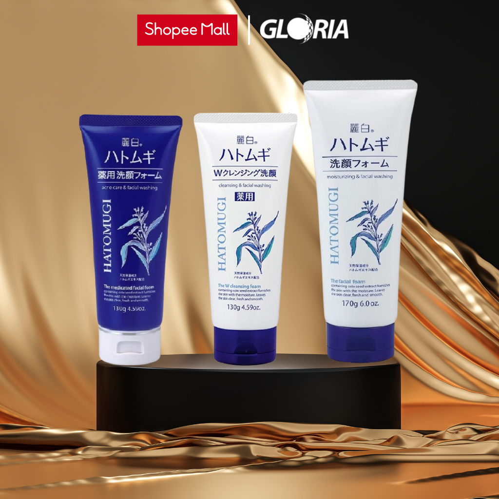 Ảnh Sữa Rửa Mặt Trắng Da Reihaku Hatomugi Cleansing Foam hạt Ý Dĩ 130g - 170g 3