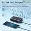Sạc Dự Phòng Remax RPP-267 20000Mah (Sạc Nhanh QC3.0, VOOC 2.0, PD20W), Tích Hợp Cáp Sạc, Nguồn Sạc Trực Tiếp
