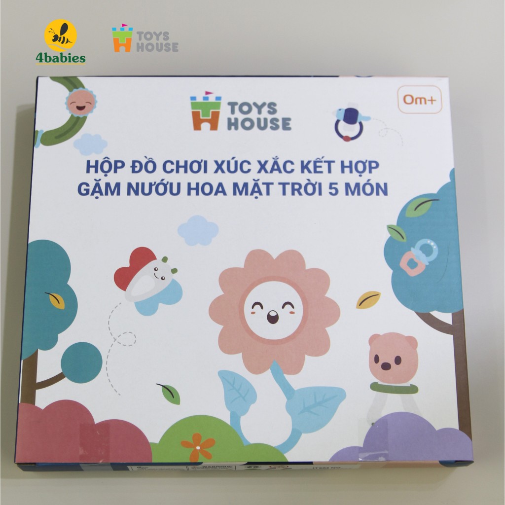 Ảnh Hộp đồ chơi xúc xắc kết hợp gặm nướu 5 món cho bé Toyhouse 11532 4