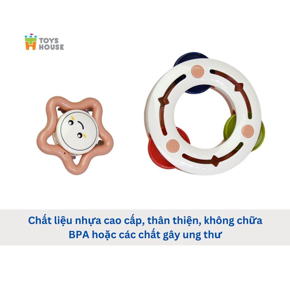 Ảnh Hộp đồ chơi xúc xắc kết hợp gặm nướu 5 món cho bé Toyhouse 11532 3