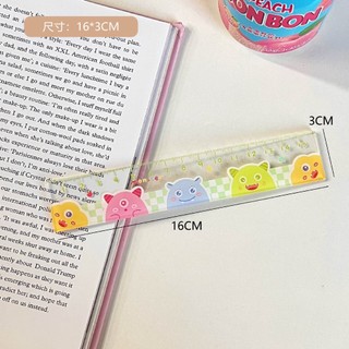 Thước kẻ trong suốt hình hoạt hình xinh xắn