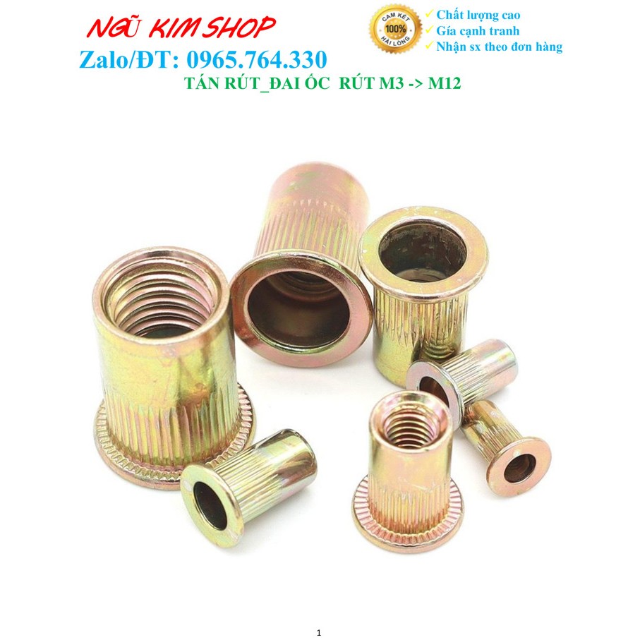TÁN RÚT_ ĐAI ỐC RÚT M3,M4,M5,M6,M8,M10,M12 | Shopee Việt Nam