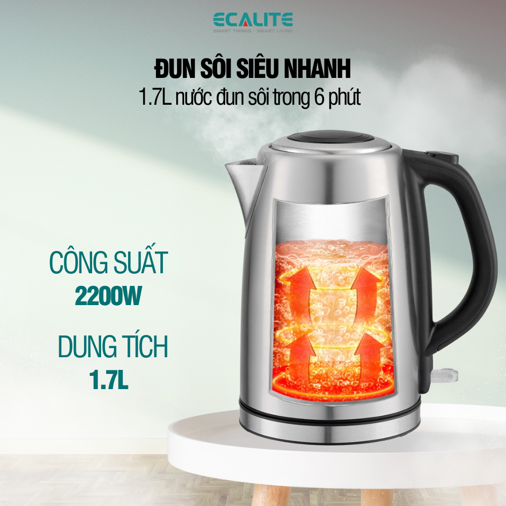 Ảnh Ấm đun siêu tốc cao cấp Ecalite EK-G1723S (1.7L) 3