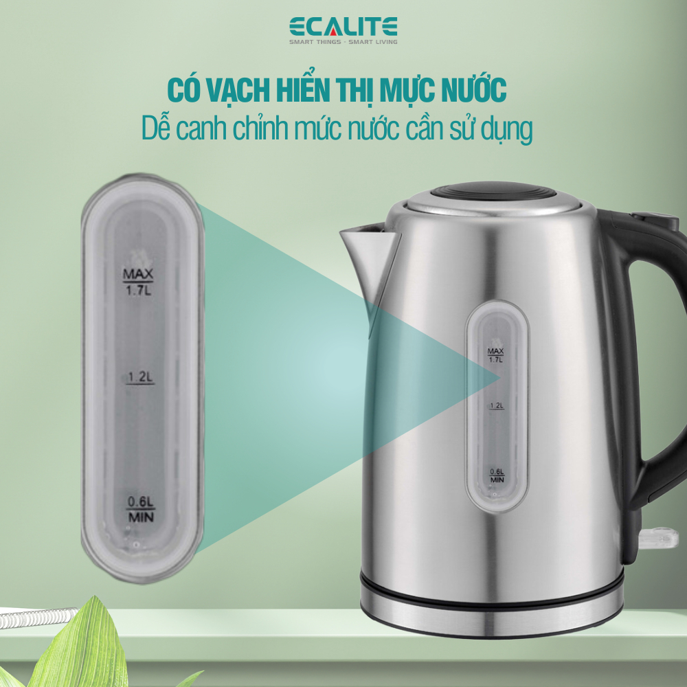 Ảnh Ấm đun siêu tốc cao cấp Ecalite EK-G1723S (1.7L) 4