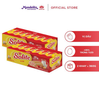 BÁNH BÔNG LAN CUỘN KEM SOLITE 20 CÁI HỘP 360G