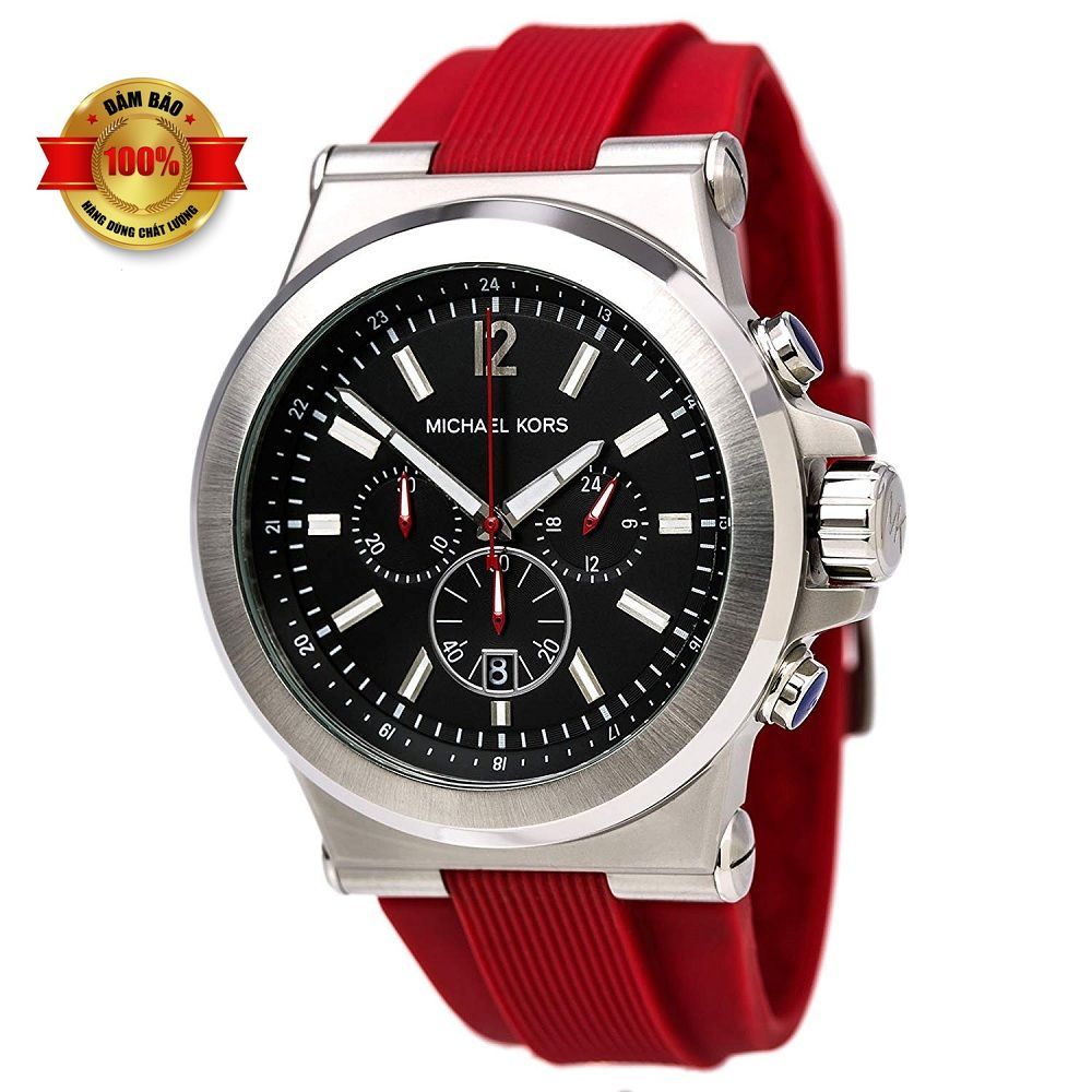 Đồng Hồ Nam Michael Kors MK8169 Chronograph Lịch Ngày Dây Silicone 48mm ...