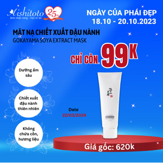 Mặt nạ dưỡng trắng & cấp ẩm Aishitoto chiết xuất đậu nành – Gokayama Extract Facial Mask 100g