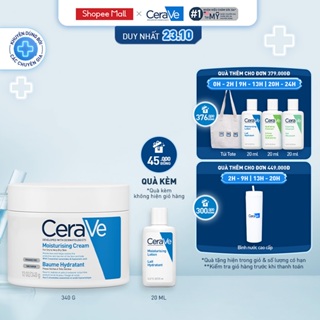 Bộ kem dưỡng thể CeraVe dành cho da khô (340g) và sữa dưỡng thể dành cho da khô (20ml)