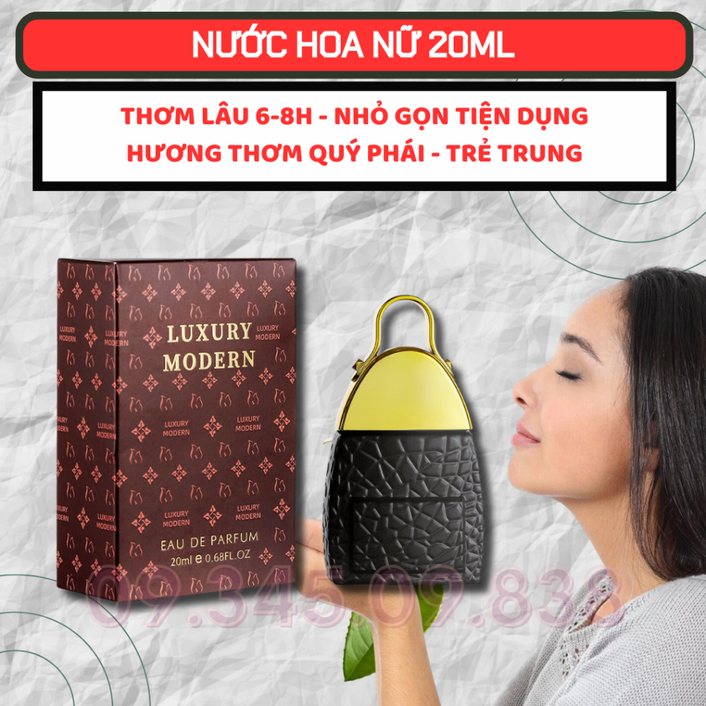 Tinh Dầu Nước Hoa Nữ Luxury Cá Tính, Ngọt Ngào, Gợi Cảm, Sang Trọng, Dạng Xịt 20ml
