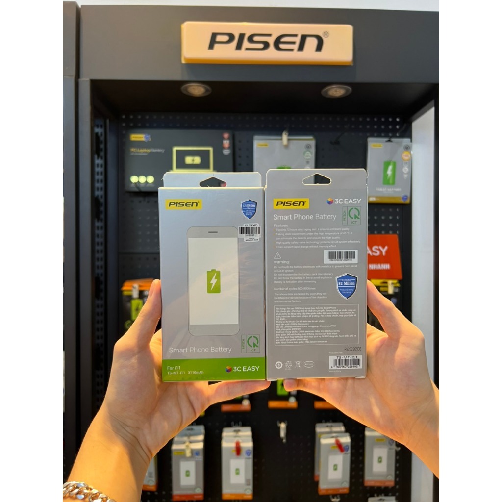 Pin Pisen Việt Nam dung lượng chuẩn cho 5s/6g/6s/6plus/6splus/7/7plus/8 ...