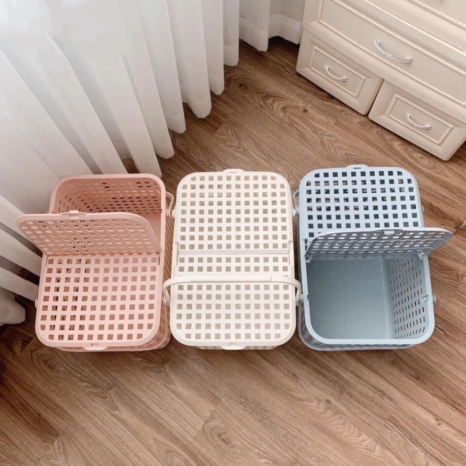 Làn đi sinh cho mẹ và bé nhật bản inochi loại giỏ xách quai giữa có nắp tiện dụng đựng quần áo