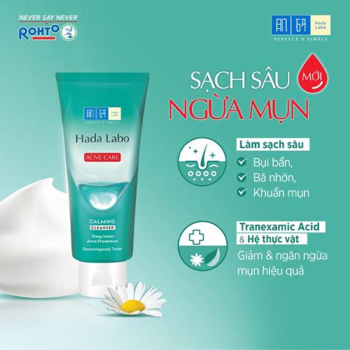 Ảnh Hada Labo Sữa Rửa Mặt Dạng Kem Advanced Nourish / Perfect White / Acne Care / Pro Anti Aging 80g 4