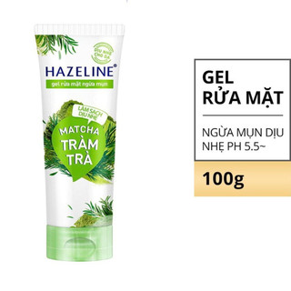 Sữa & Gel Rửa Mặt Hazeline Ngừa Mụn- Làm Sạch -Dịu Nhẹ Cho Da Sáng Rạng Ngời 100g