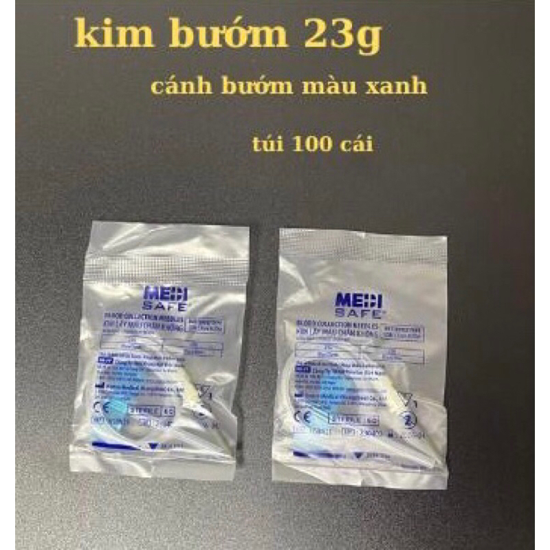 Kim bướm medisafe lấy máu chân không loại 23G Combo 10 chiếc