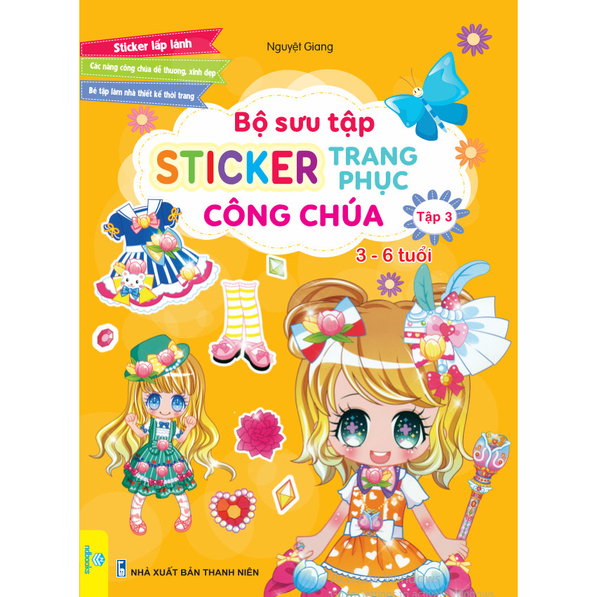 Sách - Bộ sưu tập Sticker Trang Phục Công Chúa tập 3 - ndbooks | Shopee ...