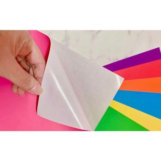 [Combo 3 Xấp] Giấy thủ công cắt dán không keo/ có keo cho học sinh có ô li, xấp 7 tờ