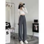 M014-Quần ống suông culottes dài 100cm cạp bản to 7 phân 2khuy vải TUYẾT MƯA