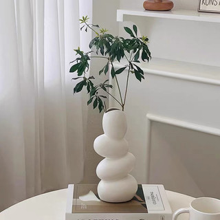 Bình Hoa Gốm ko đựng nước 4 tầng thiết Kế Sáng Tạo Phong Cách Bắc Âu Cao Cấp