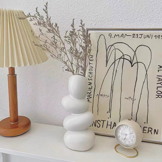 Bình Hoa Gốm ko đựng nước 4 tầng thiết Kế Sáng Tạo Phong Cách Bắc Âu Cao Cấp