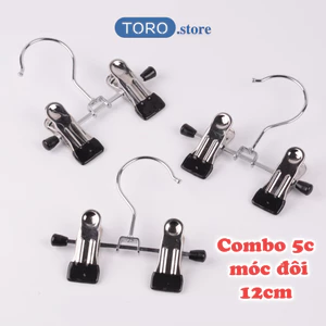 Combo 5 móc kẹp đôi đa năng TORO móc treo đôi tất, đôi gang tay, đôi ủng