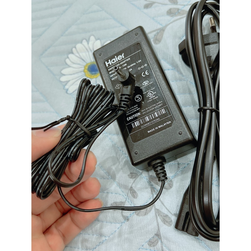 sạc 12v 2a laptop haier loại xịn bảo hành 12 tháng | Shopee Việt Nam