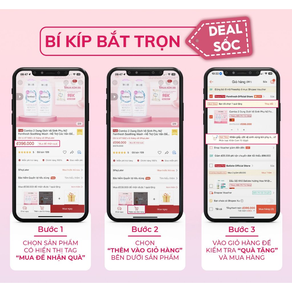 Ảnh Combo 2 Chai Dung Dịch Vệ Sinh Phụ Nữ Femfresh Hỗ Trợ Các Vấn Đề Phụ Khoa - Tặng Quà Hấp Dẫn 2