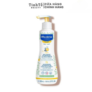 Gel Tắm Gội Cho Trẻ Sơ Sinh & Em Bé Da Khô Nourishing Cleansing Gel with Cold Cream Mustela 300ml