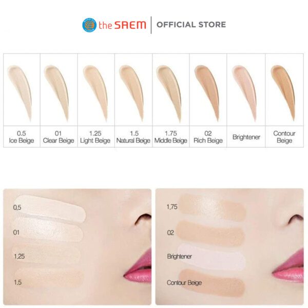 Kem Che Khuyết Điểm Có Chống Nắng Hàn Quốc The Saem Cover Perfection Tip Concealer SPF28/PA++ 6.5g