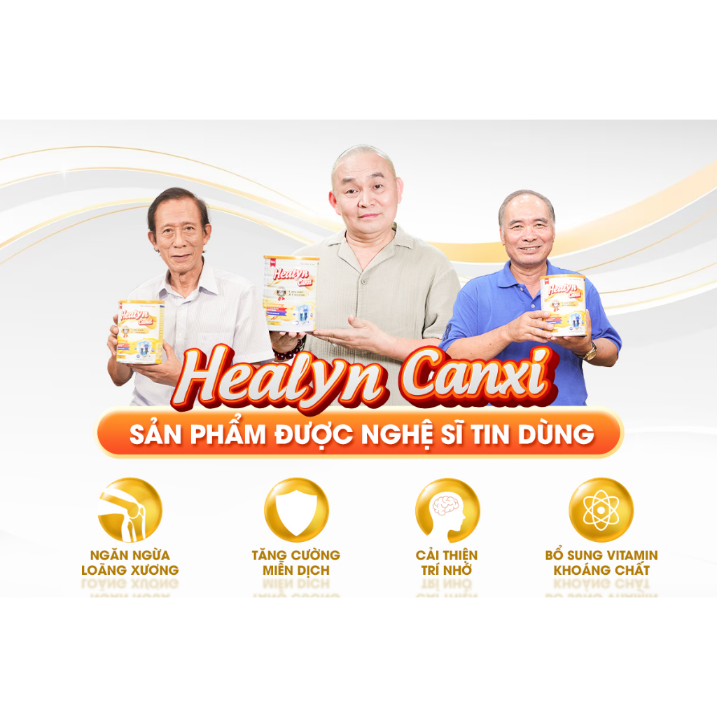 Ảnh COMBO 3 [TẶNG 1] HEALYN CANXI Chắc Khoẻ Xương, Ngăn Ngừa Loãng Xương, Tăng Cường Miễn Dịch - Lon 800g 1
