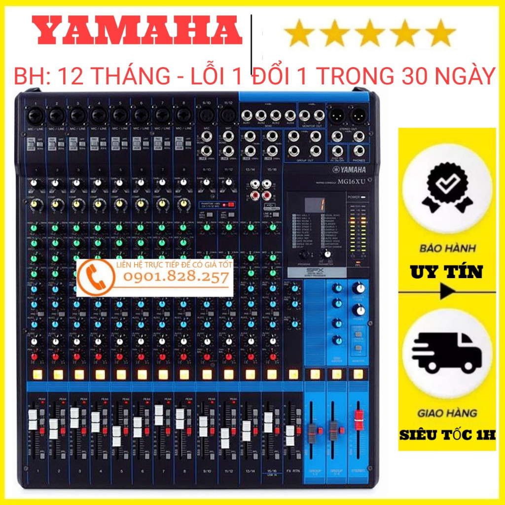 [BH 12 THÁNG]Bàn mixer karaoke sân khấu yamaha mg16xu âm thanh chuyên