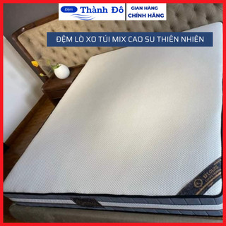 Đệm lò xo túi kết hợp cao su thiên nhiên kohan d'louis La.Pock