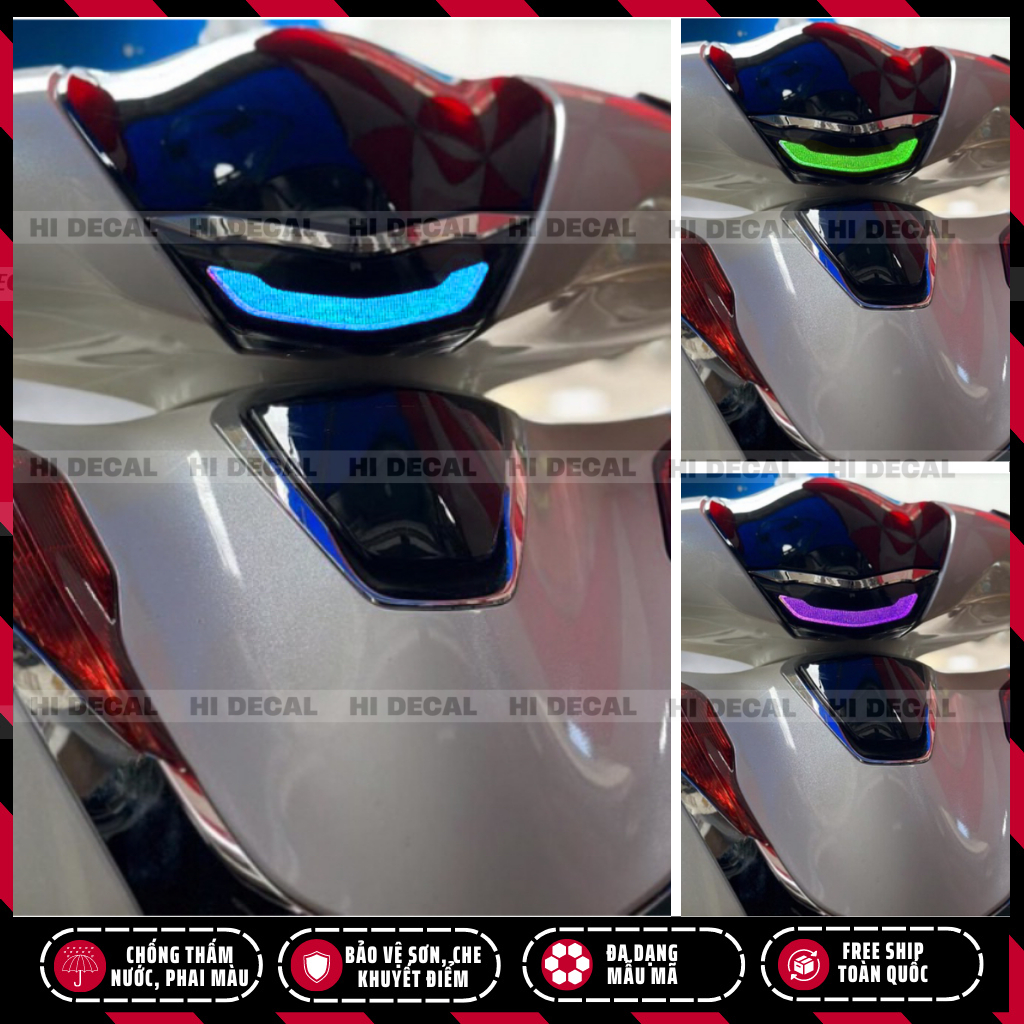 [1 Chiếc] Tem decal đổi màu dán đèn demi trước Sh 2020 - 2025 | Decal Dán Đổi Màu Demi  SH, Đèn Demi, Đèn Xi Nhan
