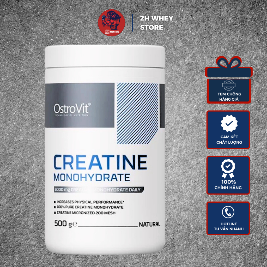 Creatine Ostrovit 500g, Creatine Monohydrate Tăng Sức Mạnh Và Sức Bền ...