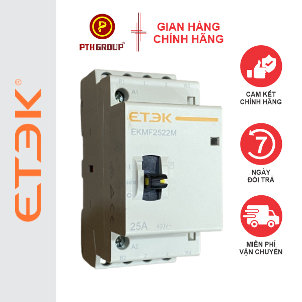 PTH GROUP Contactor ETEK chuyển mạch 2NO 2NC 25A 63A làm ATS chuyển ...