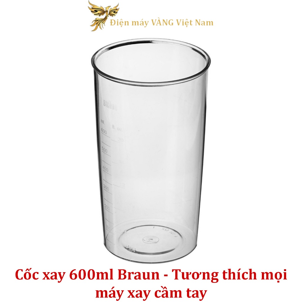 Ảnh Ly xay 600ml dành cho máy xay cầm tay Braun MQ5000 MQ5200 MQ5235 MQ5245 MQxxx 1