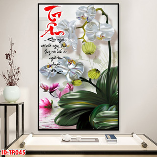 Tranh Treo Tường 20/11 Tri Ân Thầy Cô Chữ Thư Pháp - Tranh Laminate Tráng Gương