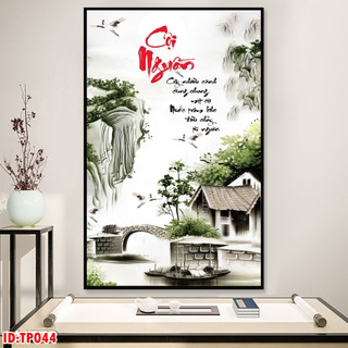 Tranh Treo Tường 20/11 Tri Ân Thầy Cô Chữ Thư Pháp - Tranh Laminate Tráng Gương
