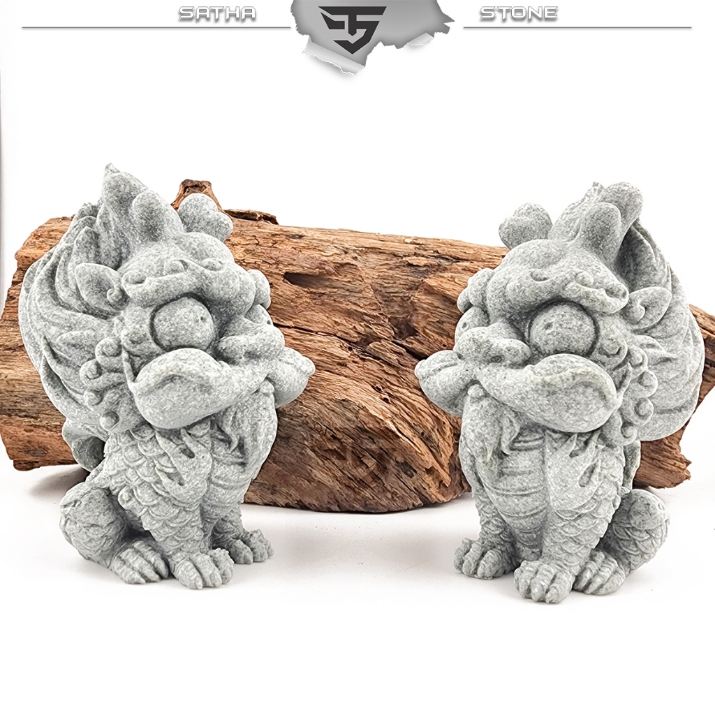 Tượng kỳ lân chibi chất liệu đá sa thạch cao cấp ST.PVN1350 - Tượng ...