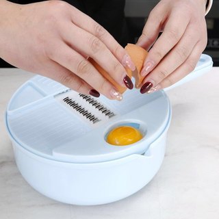 Bộ rổ nạo nhựa lưỡi inox gồm 8 món,Nạo củ quả đa năng