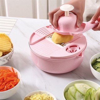 Bộ rổ nạo nhựa lưỡi inox gồm 8 món,Nạo củ quả đa năng