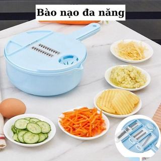 Bộ rổ nạo nhựa lưỡi inox gồm 8 món,Nạo củ quả đa năng