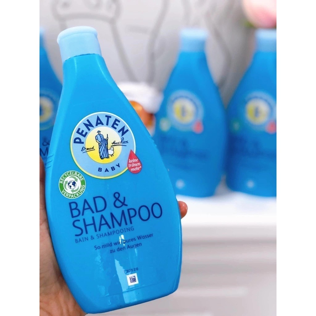 Ảnh Sữa tắm gội Penaten chống cảm cúm Đức xanh dương 400ml 3