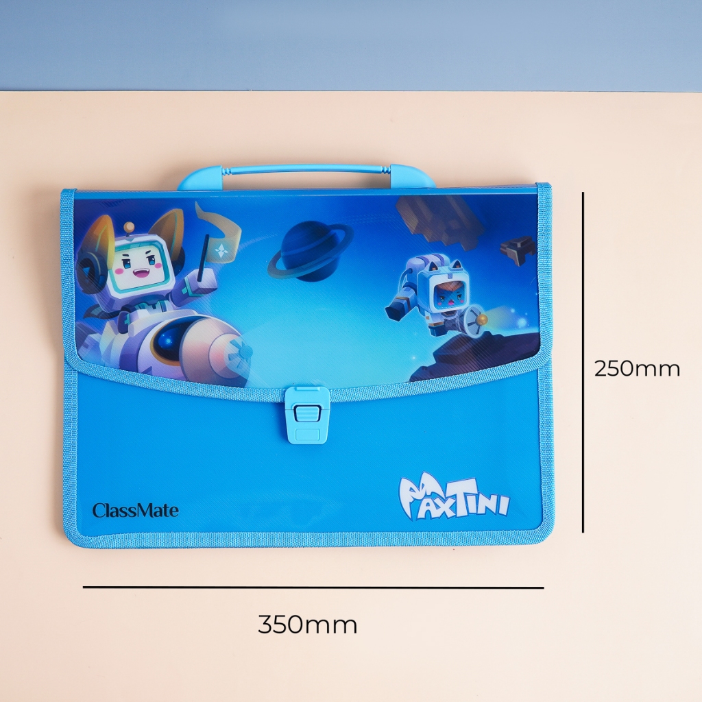 Cặp học thêm 2 ngăn CLASSMATE Thiết Kế Maxtini Dễ Thương, Chất Liệu Nhựa Nguyên Sinh An Toàn CL-SB309 (34,5 x 24 x 10cm)