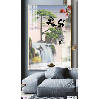 Tranh Treo Tường 20/11 Tri Ân Thầy Cô Chữ Thư Pháp 01 - Tranh Laminate Tráng Gương (60x90cm)
