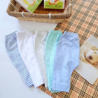 Set 5 quần dài đáy liền BUNNY cho trẻ sơ sinh chất đẹp size 3-10kg, mẫu ngẫu nhiên