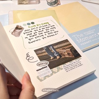 Sổ tay ghi chép journal Note For The Moment màu pastel size A5 A6